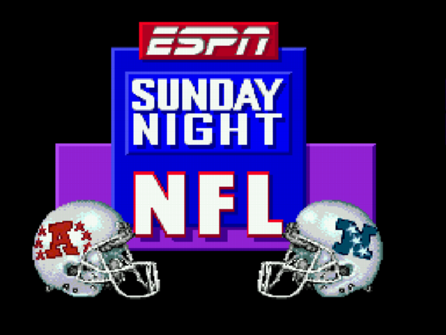ESPN Sunday Night Football Title Screen
